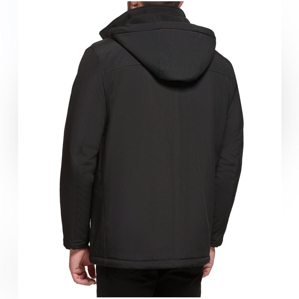 Calvin Klein Men’s Infinite Stretch Jacket with Polar Fleece Lined Bib-S Black - Picture 2 of 12